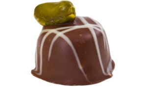 Chocolate candy with pistachio