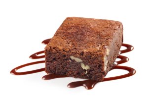 piece of chocolate brownie cake