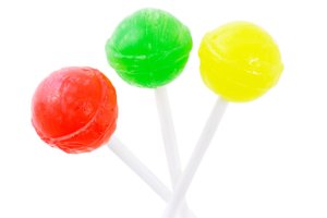 Three lollipops